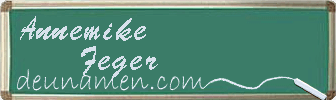 Annemike Feger Visitenkarte